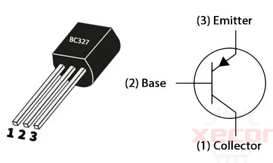 BC327 PNP Transistor Pinout Datasheet Circuit Equivalent Uses Xecor